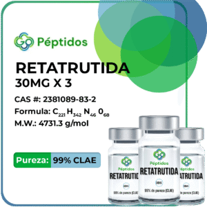 Retatrutida (Combo de tres) 30 mg x3 = 90 mg